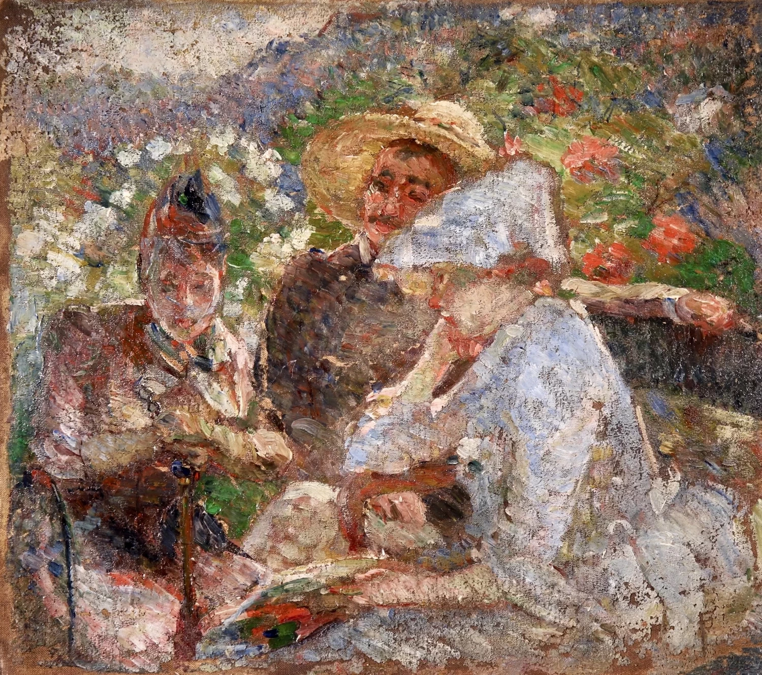 Sulla terrazza di Sevres - Musée du Petit Palais, Genève, bozzetto